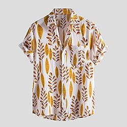 Button Up Shirt Men Mens Hawaiian Shirts Button