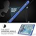 iPad Pro 12.9 Case, MoKo Silicone + Black Hard Polycarbonate Protector with Foldable Stand Cover Case for Apple iPad Pro 12.9 Inch 2015 Release Tablet (NOT FIT iPad Pro 12.9 2017 Version), BLUE