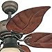 Westinghouse 7861920 Oasis Single-Light 48-Inch Five-Blade Indoor/Outdoor Ceiling Fan, Oil Rubbed Bronze with Yellow Alabaster Glass