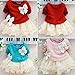 Juicart Baby Girls Dresses Long Sleeve Crochet Sweater Tops Lace Bowknot Tutu Clothing (9-12 Months, Pink)