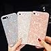 Dailylux Case for iPhone 8, iPhone 7, Glitter Pearly-Lustre Semi-Transparent Shell Protective Phone Case with Soft Back Cover for iPhone 7/8 4.7