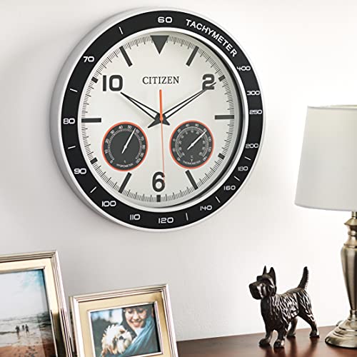 Citizen CC2019 Outdoor Wall Clock, Black Pricepulse
