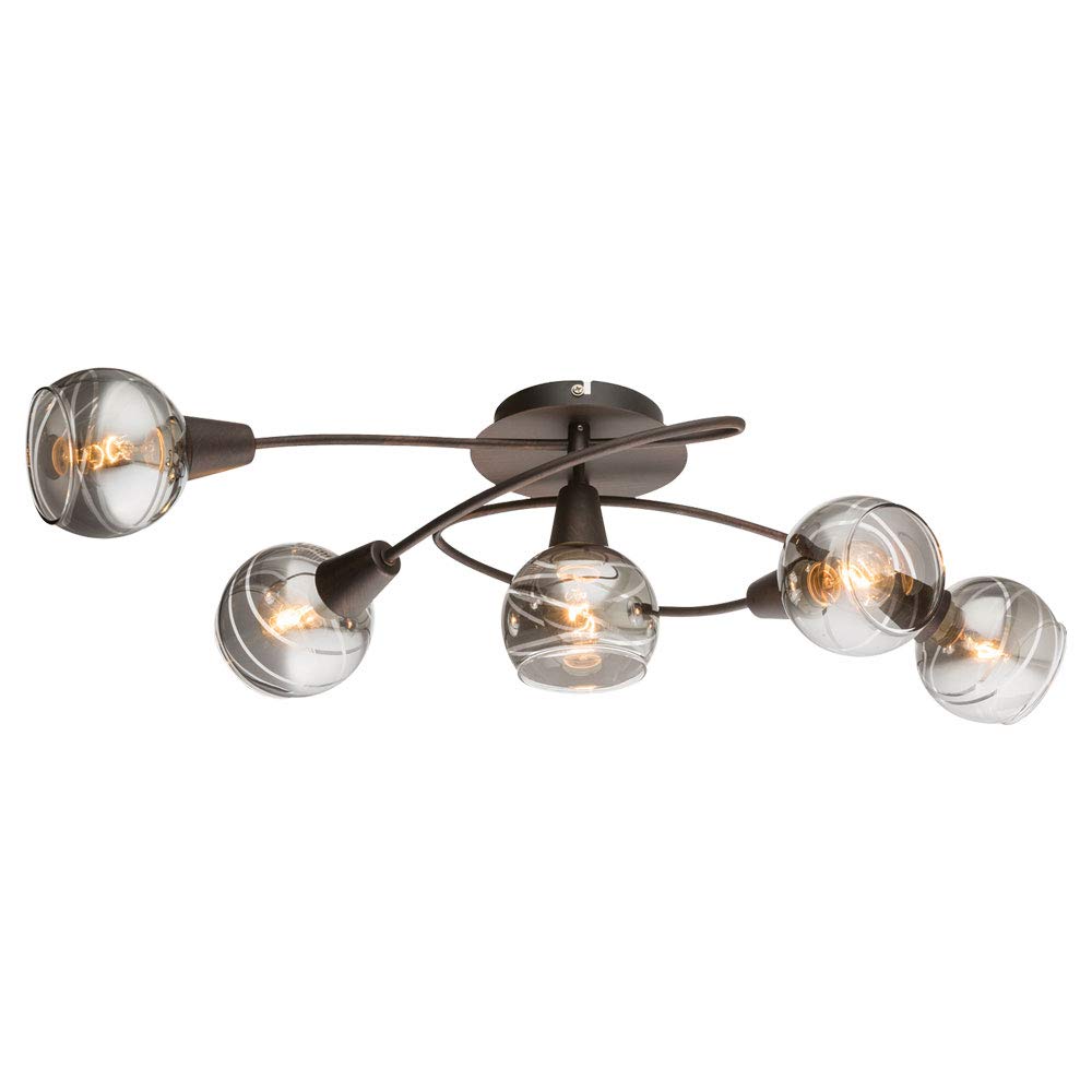 Globo Ceiling Light, metal, 4 W, Bronze