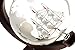 Large Etched Globe Whiskey Decanter with Glass Ship - 30oz (850ml) for Scotch, Bourbon, Rum, Liquor, Wine