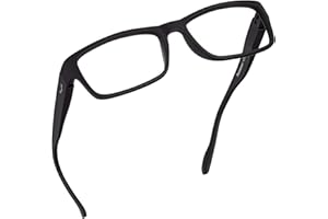 Readerest Blue Light Blocking Reading Glasses (Black, 1.50 Magnification) Computer Eyeglasses With Thin Reflective Lens, Antiglare, Eye Strain, UV Protection, Stylish For Men And Women