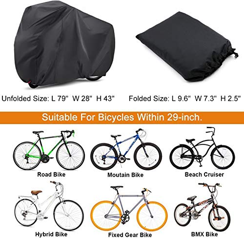 image for WAEKIYTL Bike Cover Outdoor Waterproof XL Bicycle Cover for 2 Bikes Mo