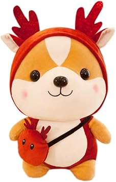 STOBOK Hámster Peluche, Hámster Juguete Peluche de Reno para Bebes y niños cumpleaños - Rojo: Amazon.es: Juguetes y juegos