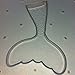 Flexible Resin or Chocolate Mold Mermaid Tail 2.25
