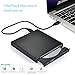 So-well External CD Drive USB 2.0 CD±RW DVD ROM Combo Burner Drive for Mac Windows 98/ SE/ME / 2000 / XP/Vista/Win 7/ Win 8/Win 10,Ultra Notebook PC Desktop Computer White (Black)