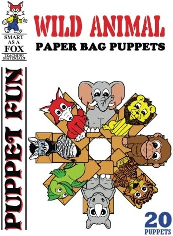 Wild Animal Paper Bag Puppets