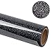 RUSPEPA Glitter Heat Transfer Vinyl -Glitter Flake Design Great for T-Shirt, Garments Canvas Bags and Other Fabrics-19.5 X 12Inch-Black