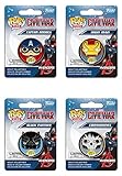 Captain America: Civil War Captain America, Black Panther, Iron Man and Crossbones Pop! Pins Set of 4