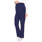 Med Couture Maternity Scrub Pants for Women Soft Stretch Pregnancy Scrubs | 3 Pockets, Ultra-Soft, Boot Cut Bottom, Lightweight, Knit Waist, Support Growing Bumps, Easy Wash Care for Nursing Shifts