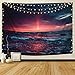 MARTINE MALL Tapestry Wall Tapestry Wall Hanging Tapestries Hawaiian Wave Wall Tapestries, Splendid Sea with Sun Wall Blanket Wall Art for Home Living Room Dorm Decor, 59.1