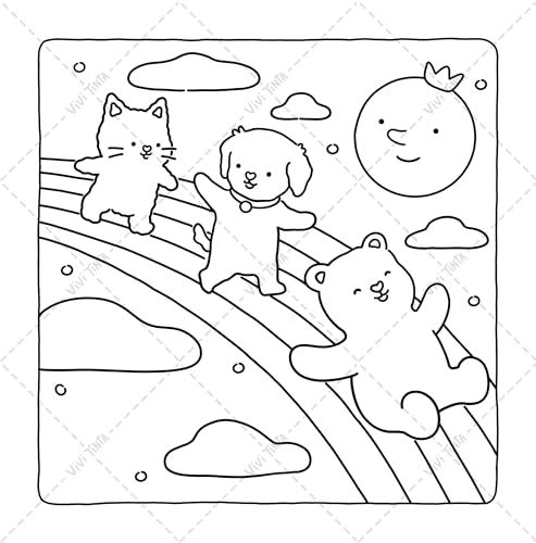 Fuzzy Tales: Fairycore Coloring Book for Adults & Teens Featuring Adorable Animals Characters (Fuzzy Friends Coloring)