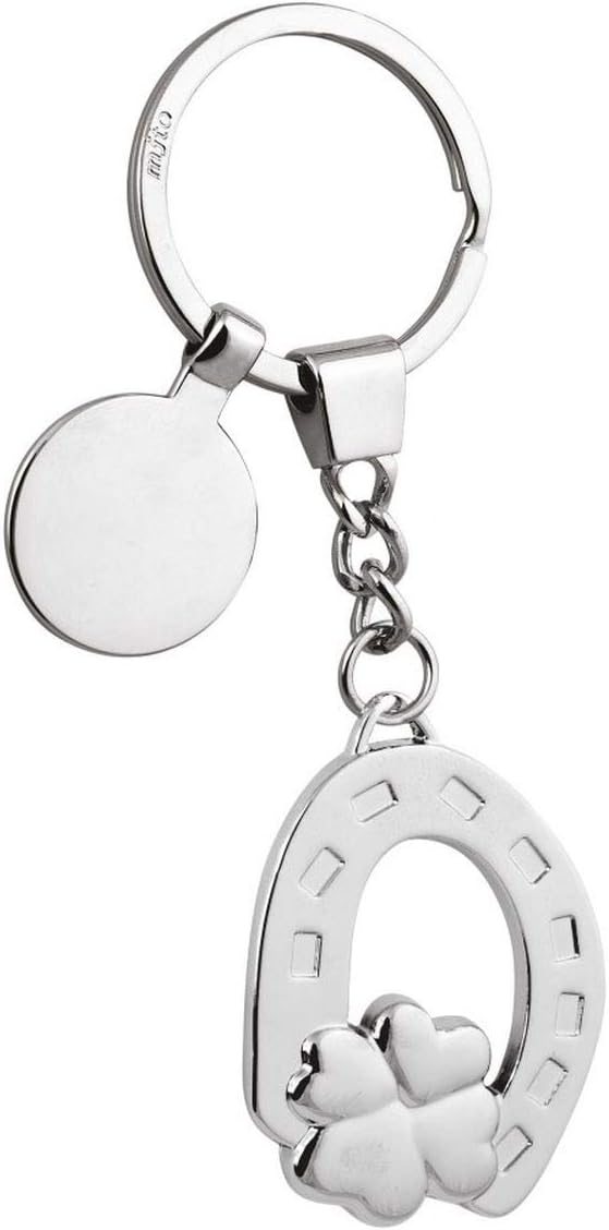Ten Horseshoe and four-leaf clover keychain cod.EL5680 cm 10,5x3,5x0,7h by Varotto & Co.