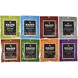 KRAVE Jerky Variety Pack (Beef Jerky, Pork Jerky) 8 Count
