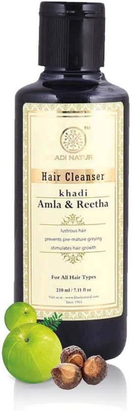 Khadi Herbal Amla and Reetha Shampoo, 210ml