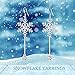 Sterling Silver Snowflake Earrings for Women Teens, Winter Dangle Earrings Snowflake Jewelry Gifts for Christmas