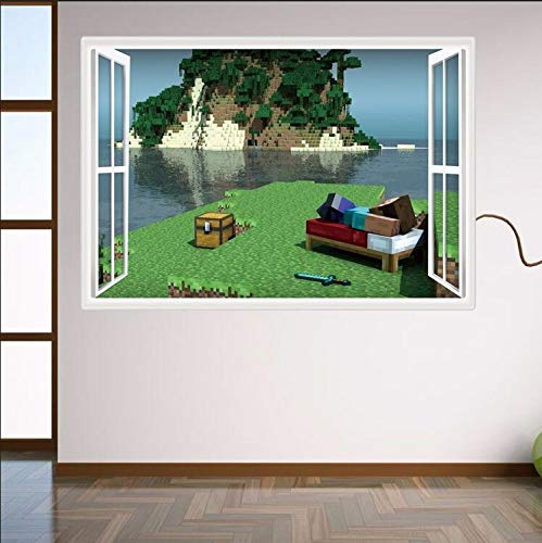 1 Set 3D Minecraft Wall Stickers For Kids Baby Rooms Minecraft Steve
Poster Home Decor Popular Games Art Mural Kids Gifts Wallpaper