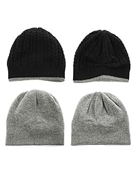 Jeff & Aimy - Gorro de lana para mujer, de punto