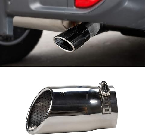 Amazon Jpauvo ステンレス鋼後部排気管ジープラングラー Jeep Wrangler Jl 18 19クロームメッキ車のマフラー 外装装飾アクセサリー高品質排気口 シルバー フロントパイプ 車 バイク