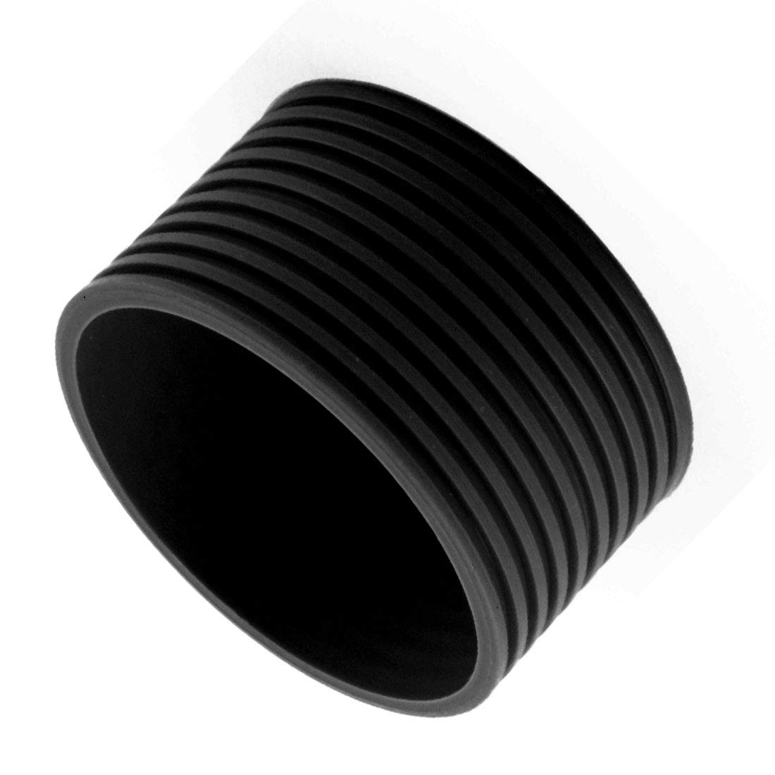 Sourcingmap Silicone Heat Resistant Anti Scald Nonslip Glass Bottle Mug Cup Sleeve 5.8cm Dia Black