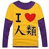 CNS No Game No Life Sora Style Cosplay Costume [ T-shirts Yellow ] Japanese Anime