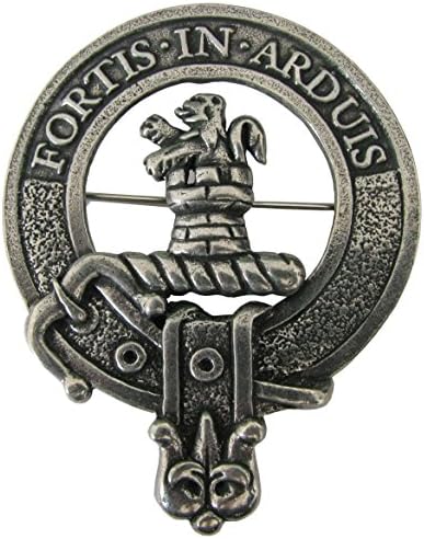 Scottish Clan Crest Pewter Badge or Brooch - Choice of 50 Clans. Robust construction and Premium Quality. Made in Glasgow.