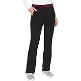 Med Couture Women's Yoga Pull-On Pant with 7 Pockets Ultra-Soft Rib-Knit Waistband and 2-Way Stretch Technology - MC7739