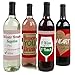 Big Dot of Happiness Teacher Christmas - Holiday & Christmas for Women and Men - Wine Bottle Label Stickers - Set of 4