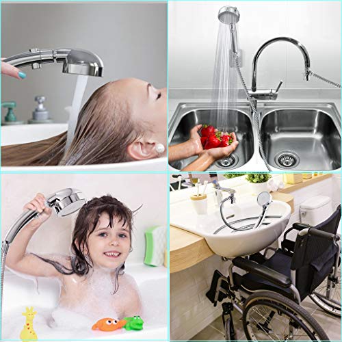 Sink Hose Sprayer Attachment, Laundry Sink Faucet Rinser Aerator and