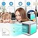 Heartbeat Personal Space Cooler, Portable Air Conditioner, Humidifier and Purifier, Desktop Cooling Fan with 3 Speeds and 7 Colors LED Night Light for Office Home Outdoor Travel | As Seen On TV