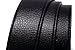 H Belts for Men Business Casual Leather Belt 1.5inch Wide (Waist Size 35-37 inch, Brown Gold)