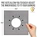 Gas Range Stove Protector Liners - 100% FIREPROOF, Larger 12” x 12” Coverage, Long-Lasting Double Thick Durability, Holes Cut For A Perfect Fit On Your Stovetop, Dishwasher Safe & Non-Stick