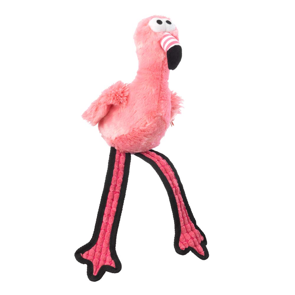 House Of Paws Flamingo Fluffy Dog Toy, Pink