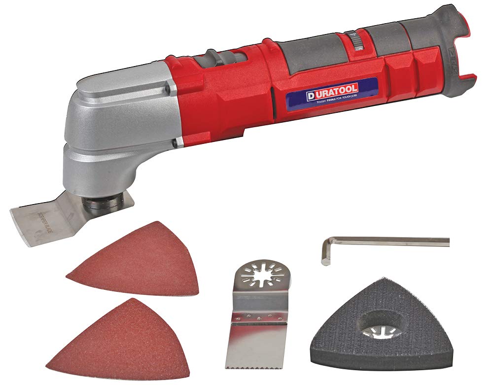 Duratool D03207 Li-Ion Cordless Oscillating Multi-Tool Bare Unit, 10.8V (No battery or Charger)