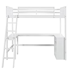 Harper & Bright Designs Twin Size Loft Bed with