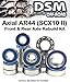 Axial AR44 Front and Rear Axle Bearing Kit Set (16 Bearings) Fits SCX10 II and Wraith 1.9