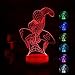 Spiderman Night Light for Kids Christmas Gift Led 3D Illusion Lamp Desk Unique Boys Toys Adult Home Decor Office Bedroom Room Red Web Shooter Party Decorations Nursery Lighting 7 Color Crackle Western
