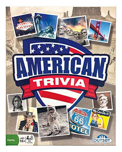 Outset Media American Trivia Game (Amazon Exclusive) – 5 Categories to Choose from and 1,000 Questions – for Ages 14 and up