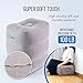 Travel Pillows for Airplanes - Inflatable Foot Rest Pillow with Airplane Travel Accessories, Travel Bag and Dust Cover, Eye Mask and Earplug