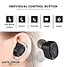 YINEME True Wireless Headphones Black Earbuds Bluetooth Headphone Noise Cancelling Mini Headset IPX7 Waterproof Sweatproof Running Sport In Ear Earphones With Charging Case for Iphone iPad Smartphone