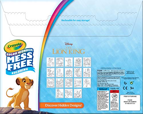 Crayola Lion King Pages & Markers Color Wonder Pad and Markers ...