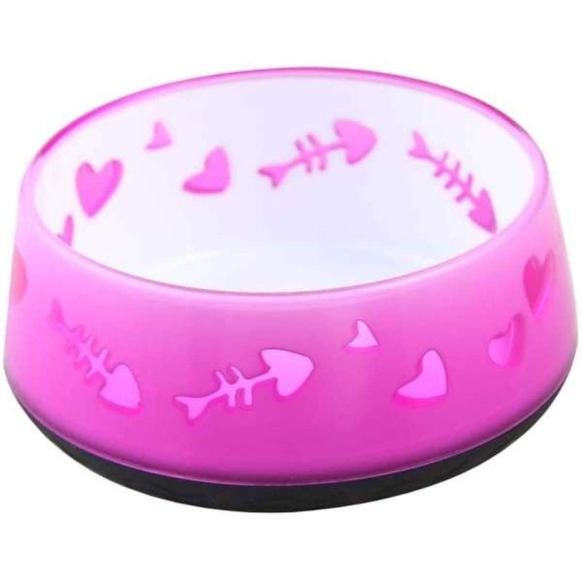 ALL FOR PAWS Modern Cat Love Feeder Bowl, Pink, 1.64 kg