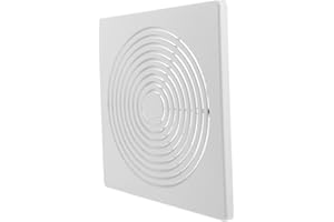 VALICLUD 11x11 Inch Bathroom Exhaust Fan Cover Spring Replacement, Square Plastic Ceiling Vent Grille for