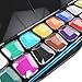 Face Painting Kit - 16 Colors with Brush, Stencils & Tattoos
