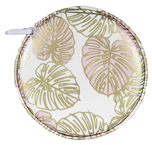 Fashion Smart Mini Metallic Retractable 5 Foot Tape Measure (Gold Palms) - Thumbnail 2