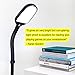Brightech Litespan - LED Floor Reading Lamp, Modern Wooden Style, Adjustable Gooseneck, 850-950 Lumens, 12W, 3-Year Warranty