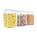 Inout airtight food storage container set of 3,Large size for 5LBS Sugar/Flour / Chip/cornmeal Container - Leakproof With Locking Lids - BPA Free Plastic - Microwave, Freezer and Dishwasher Safe